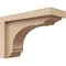 Ekena Millwork 3"W x 9"D x 6"H Classic Warren Rough Cedar Woodgrain TimberThane Corbel, Primed Tan CORUR03X09X06WARRCPR - alternate 1